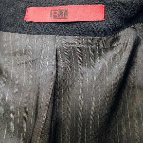 EUC: R.I. Clothing Company Size 44R Black Sportcoat Blazer - Picture 3 of 4